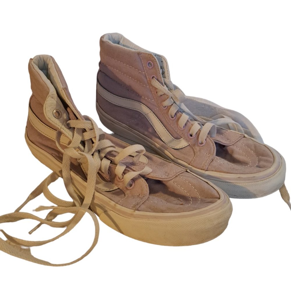 Vans Old Skool Ladies High Top size 7 pastel lavender